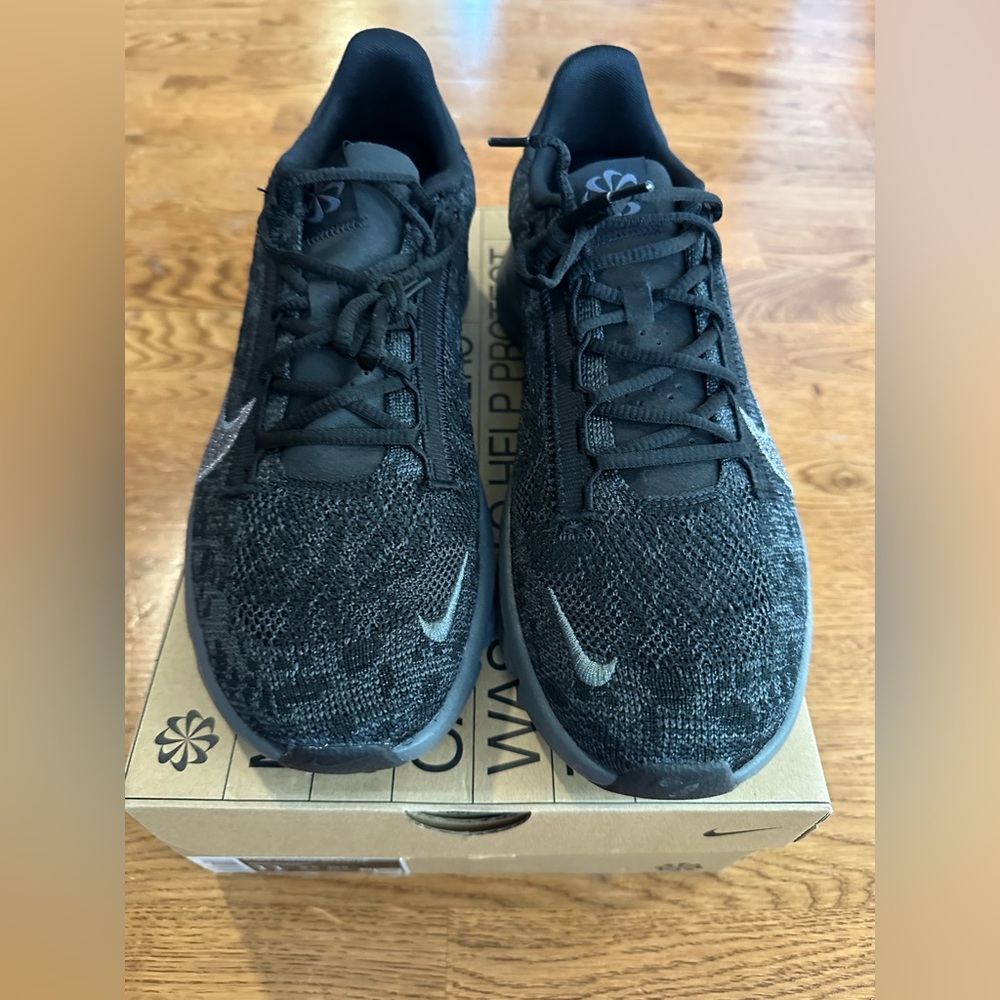 NIB Nike SuperRep Go 3 Next Flyknit Men's Training Shoes Black/Gray Size 11